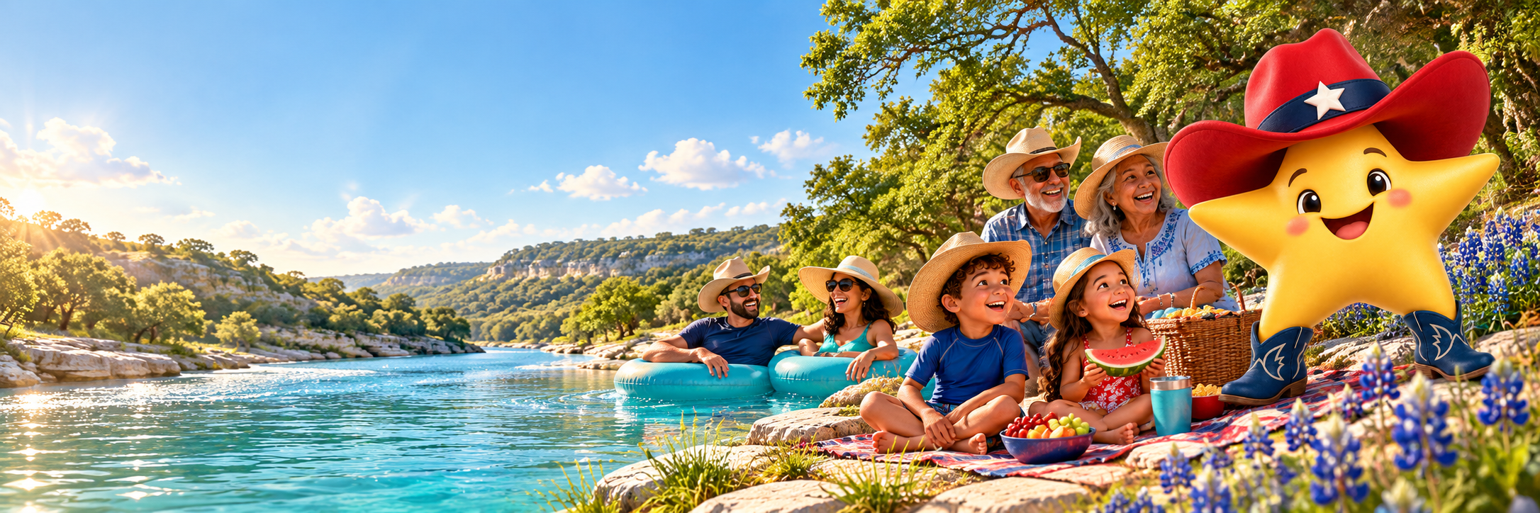 Illustrative Texas family adventure